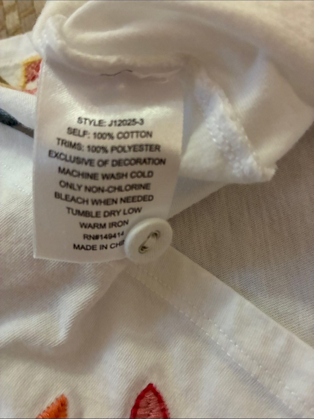 Gorgeous Johnny Was 100% cotton tee - Picture 6 of 7